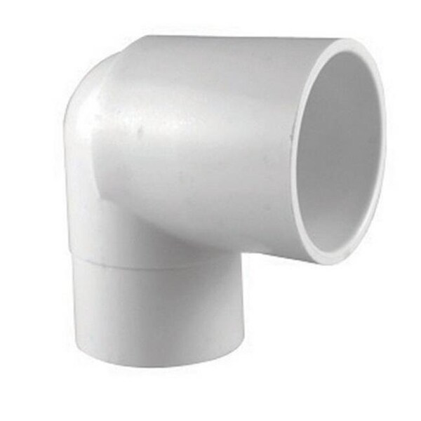 Charlotte Bath Charlotte PVC 02304 0600 0.75 in. Schedule 40 PVC 90 Degree Pipe Street Elbow in White - pack of 25 44889 - main